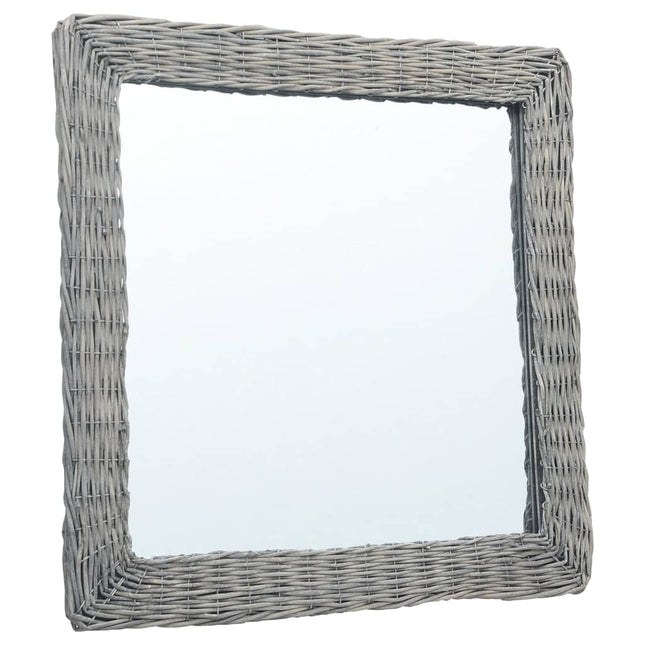 Specchio 60x60 cm in Vimini