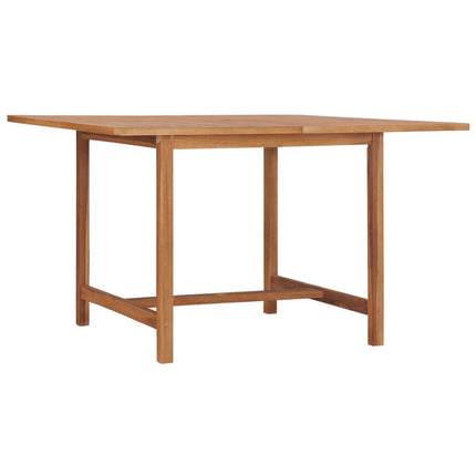 Tavolo da Giardino 120x120x75 cm in Legno Massello di Teak