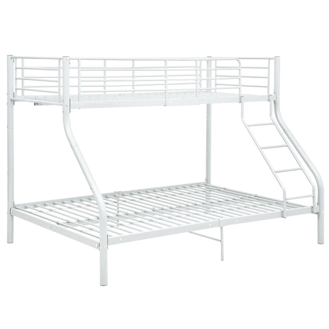 Letto a Castello Bianco in Metallo 140x200 cm/90x200 cm