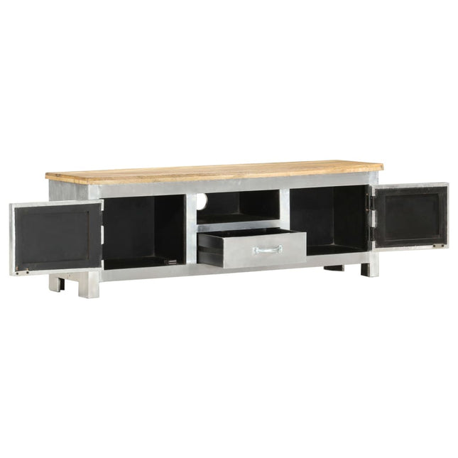 Mobile Porta TV Aviator 120x30x40 cm in Legno Massello di Mango