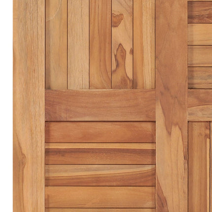 Piano del Tavolo in Legno Massello di Teak 60x60x2,5 cm