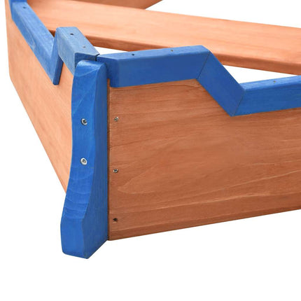 Sabbiera Nave dei Pirati in Legno di Abete 190x94,5x101 cm