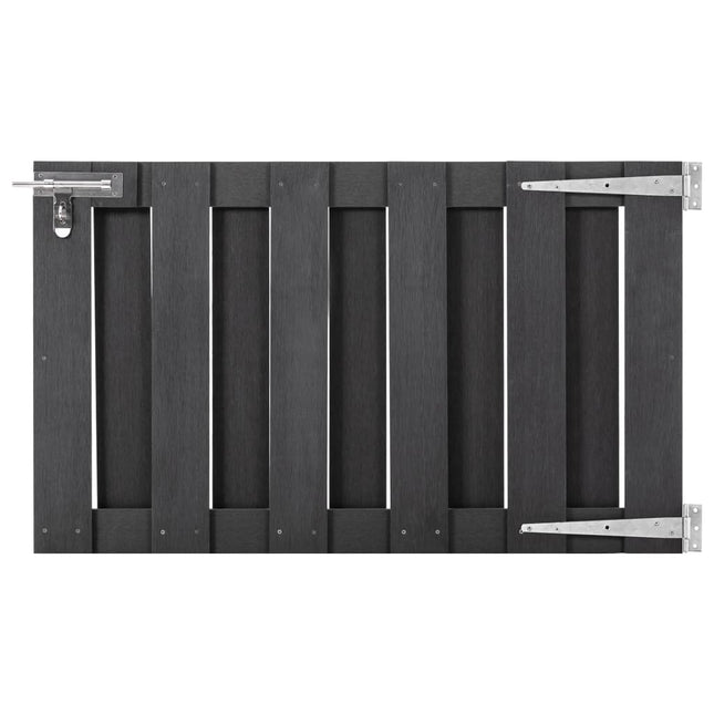 Cancello da Giardino in WPC 100x60 cm Grigio