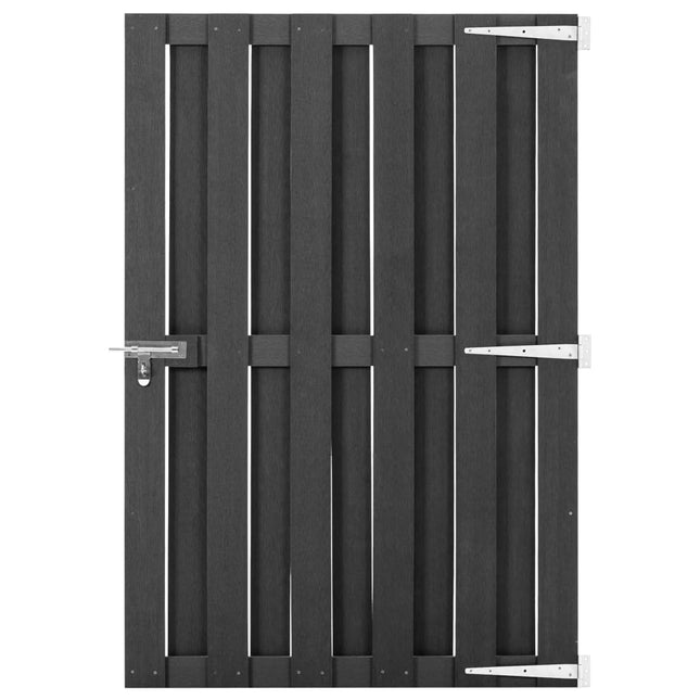 Cancello da Giardino in WPC 100x150 cm Grigio