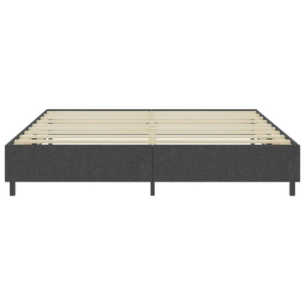 Letto a Molle Grigio in Tessuto 200x200 cm