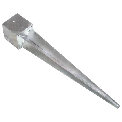 Picchetti di Terra 2 pz Argento 14x14x91 cm in Acciaio Zincato
