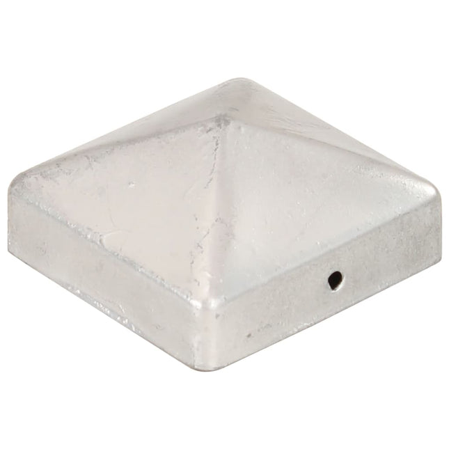 Tappi per Pali a Piramide 6 pz in Metallo Zincato 71x71 mm