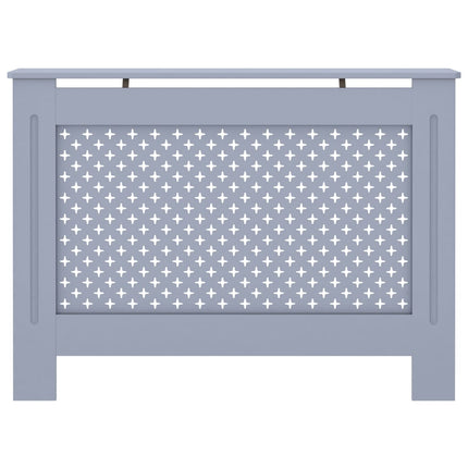 Copertura per Radiatore Antracite 112x19x81 cm in MDF