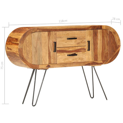 Credenza 118x28x75 cm in Legno Massello di Sheesham