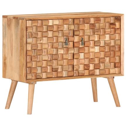 Credenza 75x35x65 cm in Legno Massello di Acacia