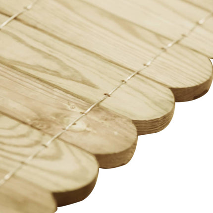 Rotolo di Bordura Verde 120 cm in Legno di Pino impregnato