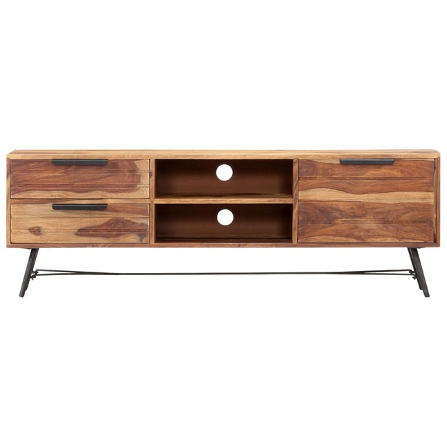 Mobile Porta TV 140x28x47 cm in Legno Massello di Sheesham
