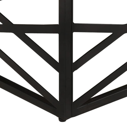 Tavolino da Salotto 68x68x35 cm in Legno Massello di Mango
