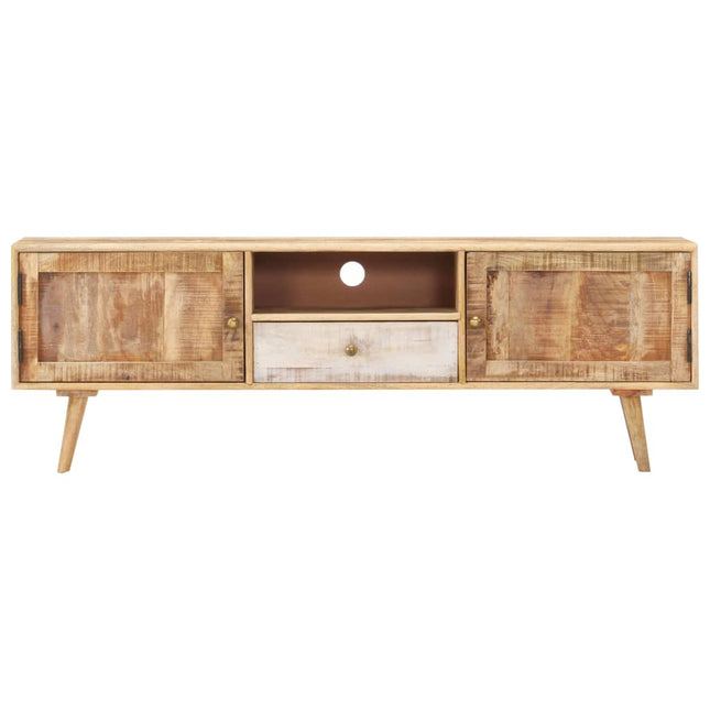 Mobile Porta TV 140x30x45 cm in Legno Massello di Mango