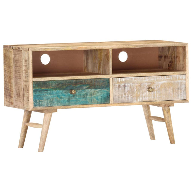Mobile Porta TV 88x30x50 cm in Legno Massello di Mango