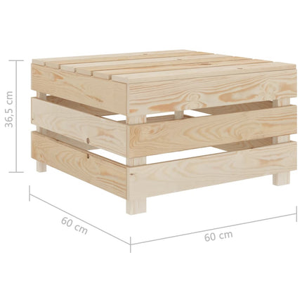 Set Salotto da Giardino Pallet 2 pz in Legno