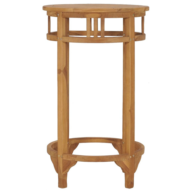 Tavolino da Bar Ã˜ 60 cm in Legno Massello di Teak
