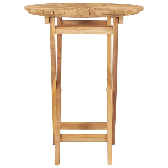 Tavolo da Giardino Pieghevole ÃƒËœ  60 cm Legno Massello di Teak