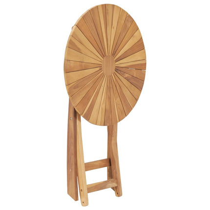 Tavolo da Giardino Pieghevole ÃƒËœ  60 cm Legno Massello di Teak