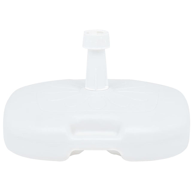 Base Ombrellone Riempibile con Sabbia/Acqua 16L Bianca Plastica