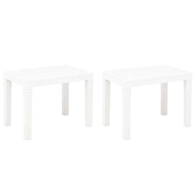 Panchine da Giardino 2 pz Bianco in Plastica