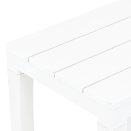 Panchine da Giardino 2 pz Bianco in Plastica