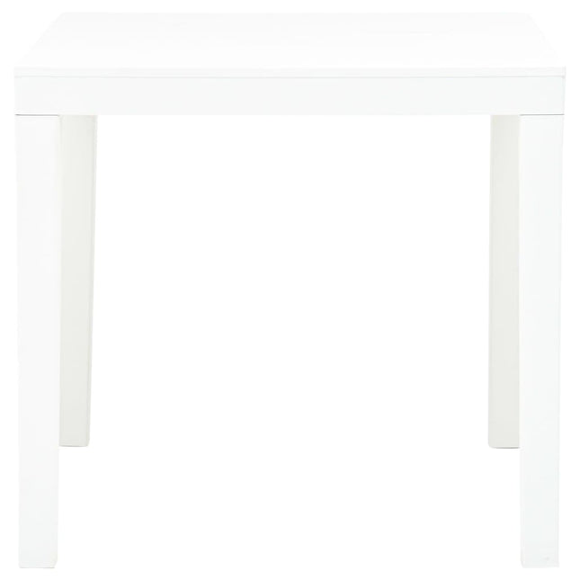 Tavolo da Giardino Bianco 78x78x72 cm in Plastica