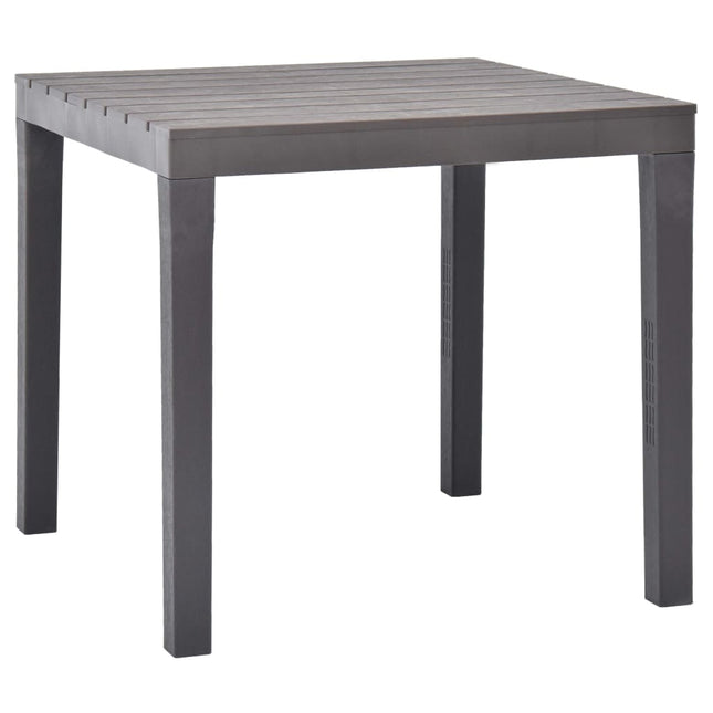 Tavolo da Giardino Mocca 78x78x72 cm in Plastica