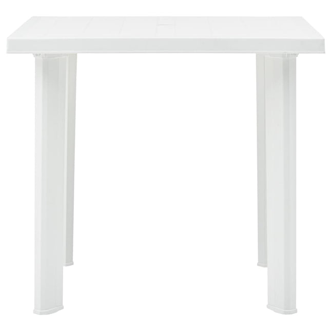 Tavolo da Giardino Bianco 78x75x72 cm in Plastica