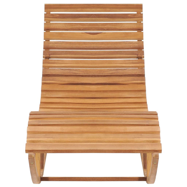 Lettino a Dondolo in Legno Massello di Teak
