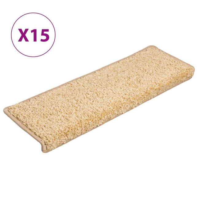 Tappetini per Scale 15 pz 65x21x4 cm Marroni