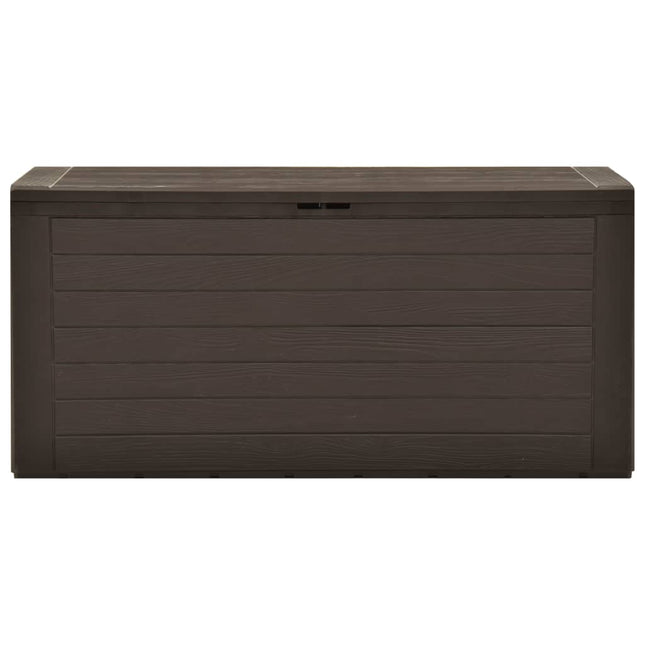 Baule da Giardino Marrone 116x44x55 cm