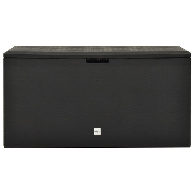 Baule da Giardino Antracite 114x47x60 cm