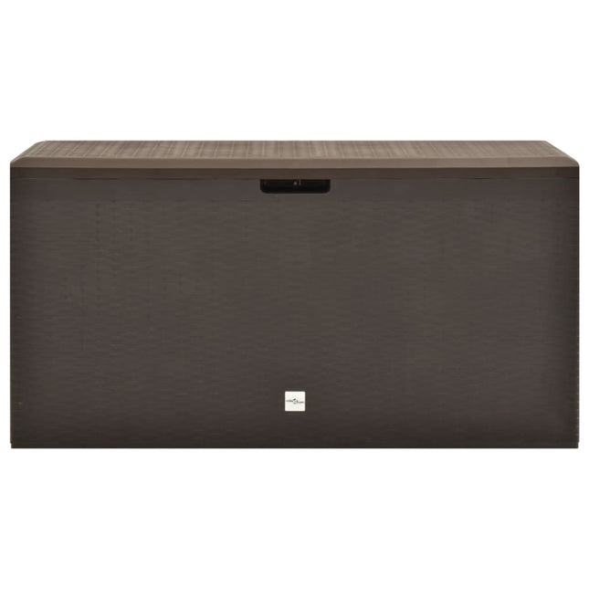 Baule da Giardino Marrone 114x47x60 cm