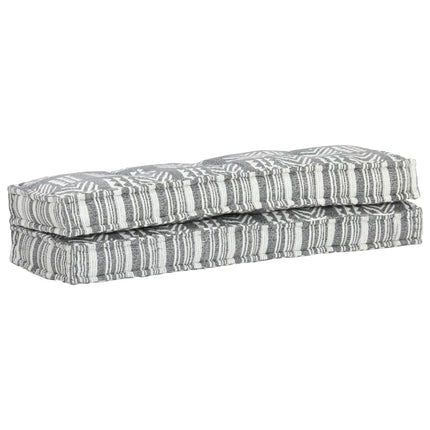 Cuscino per Divani a Pallet Grigio in Tessuto Patchwork
