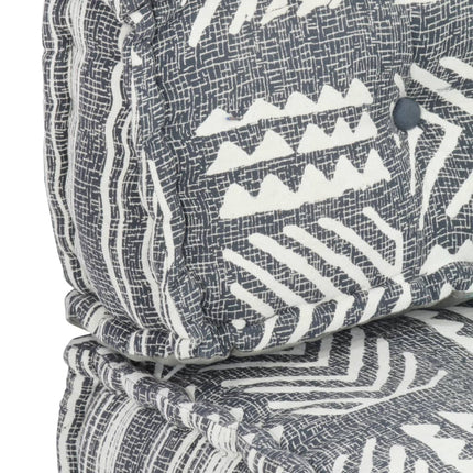 Cuscino per Divani a Pallet Grigio in Tessuto Patchwork