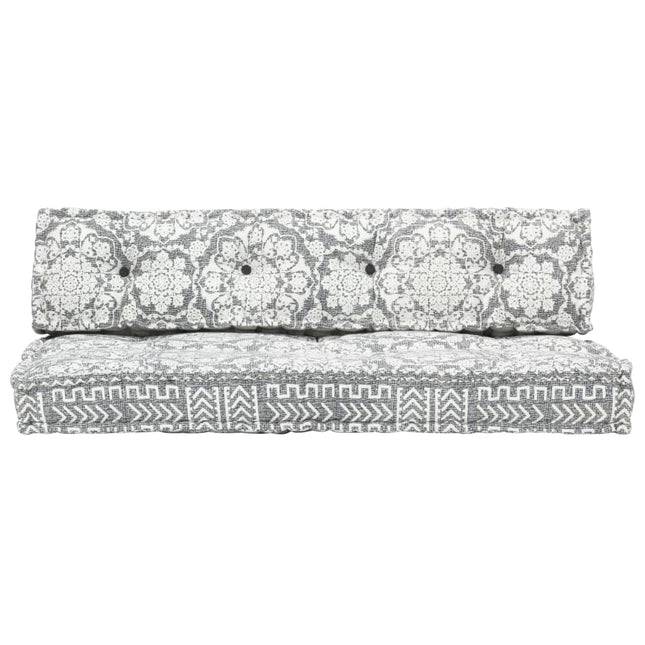 Cuscino per Divani Pallet Grigio Chiaro in Tessuto Patchwork