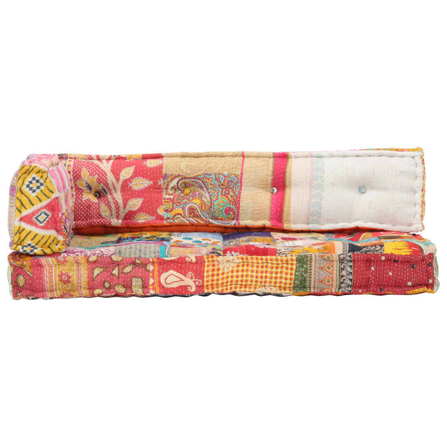 Cuscino per Divani Pallet Multicolore in Tessuto Patchwork