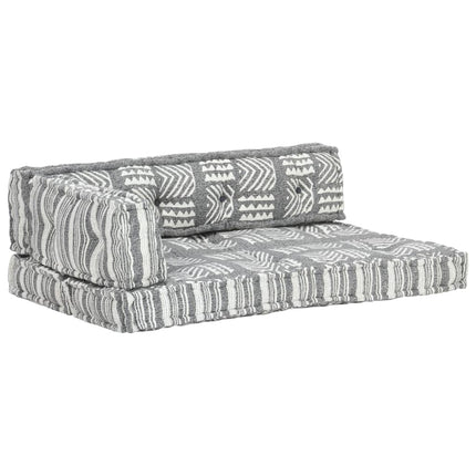 Cuscino per Divani Pallet Grigio in Tessuto Patchwork