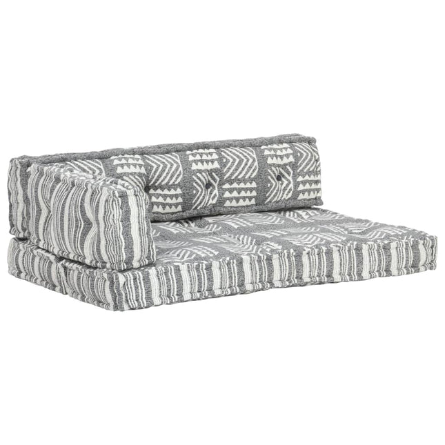 Cuscino per Divani Pallet Grigio in Tessuto Patchwork