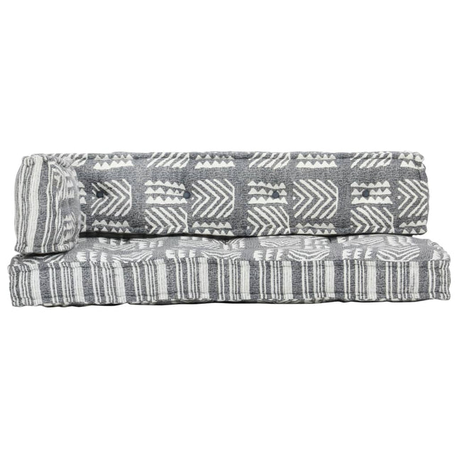 Cuscino per Divani Pallet Grigio in Tessuto Patchwork