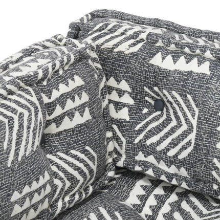 Cuscino per Divani Pallet Grigio in Tessuto Patchwork