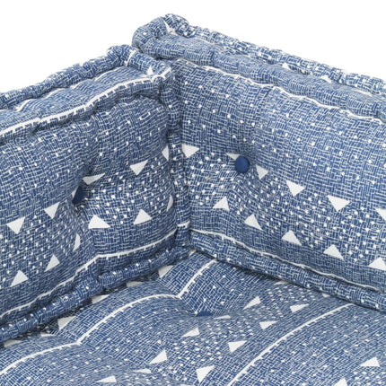 Cuscino per Divani Pallet Indaco in Tessuto Patchwork