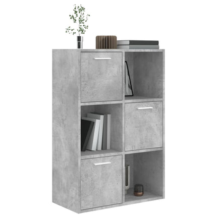 Armadietto Grigio Cemento 60x29,5x90 cm in Legno Multistrato