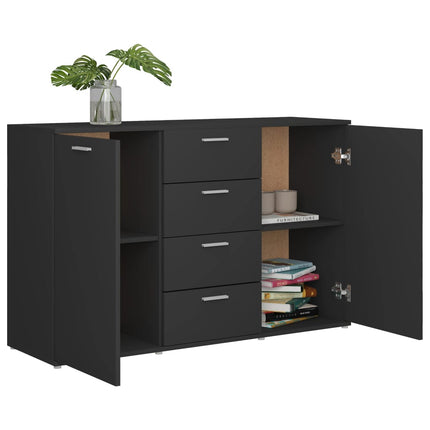 Credenza Grigia 120x35,5x75 cm in Legno Multistrato