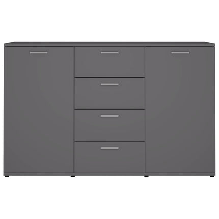 Credenza Grigia 120x35,5x75 cm in Legno Multistrato