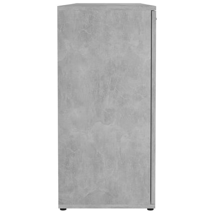 Credenza Grigio Cemento 120x35,5x75 cm in Legno Multistrato
