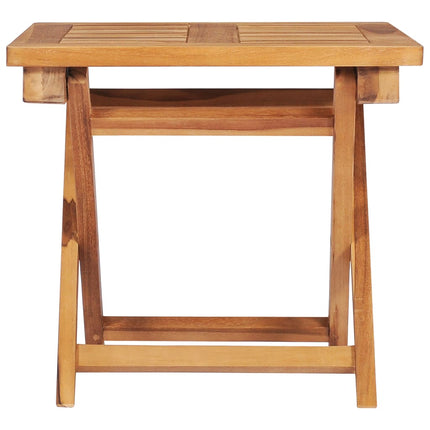 Lettini Prendisole 2 pz con Tavolo in Legno Massello di Teak