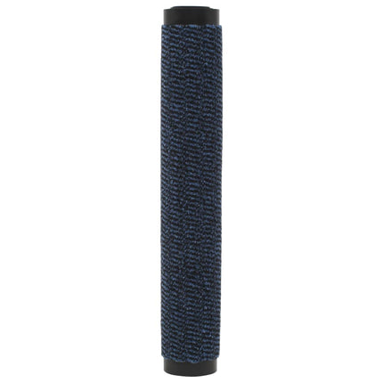 Tappeti Antipolvere 2 pz Rettangolari Trapuntati 80x120 cm Blu