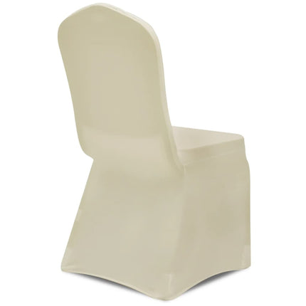 Coprisedie in Tessuto Elasticizzato Crema 18 pz